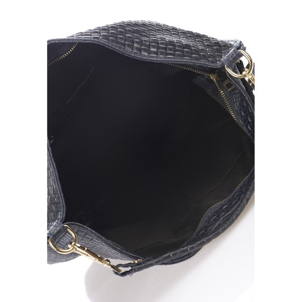 Ciemnoniebieska torebka skórzana Giorgio Costa Violina-image-3