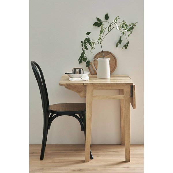 Rozkładany stół z dodatkowym blatem z litego drewna mango 43,5x60 cm Derri – Ellos Home-image-2