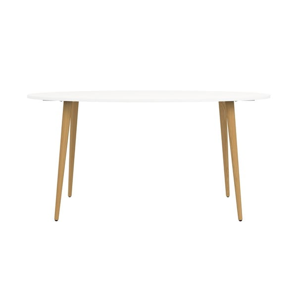 Stół z białym blatem 160x80 cm Oslo – Tvilum