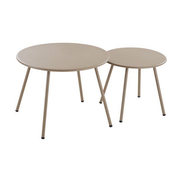 Beżowy tapicerowany zestaw mebli ogrodowych dla 4 osób Nilo – House Nordic-image-4