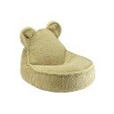 Zielony dziecięcy worek do siedzenia z materiału bouclé Bear – Wigiwama