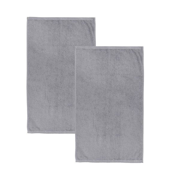 Szare bawełniane ręczniki kąpielowe szybkoschnące/frotte zestaw 2 szt. 90x140 cm Quick Dry – Catherine Lansfield