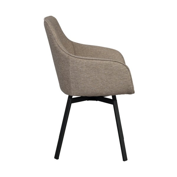 Beżowe tapicerowane fotele jadalniane zestaw 2 szt. Alison – Rowico-image-3