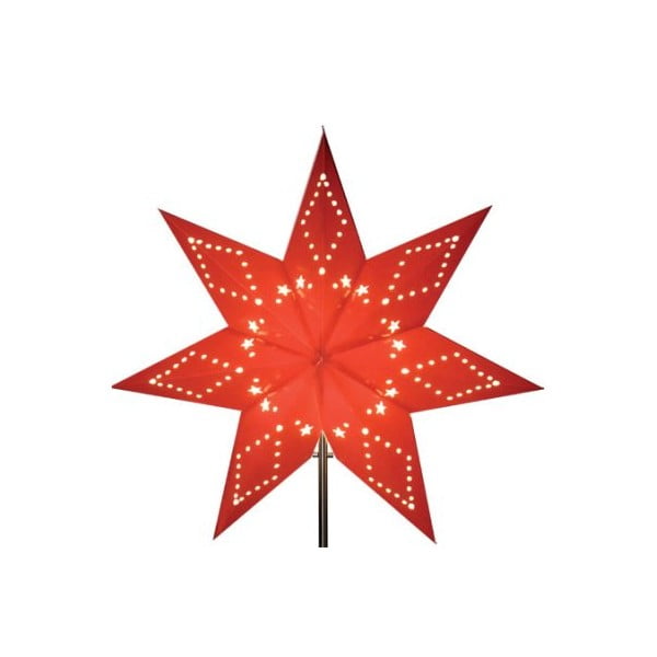 Czerwona gwiazda świecąca bez kabla Best Season Katabo Paper, 43 cm