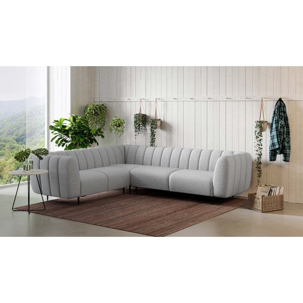 Jasnoszary narożnik (lewostronny/w kształcie litery L) Shel – Ghado-image-1