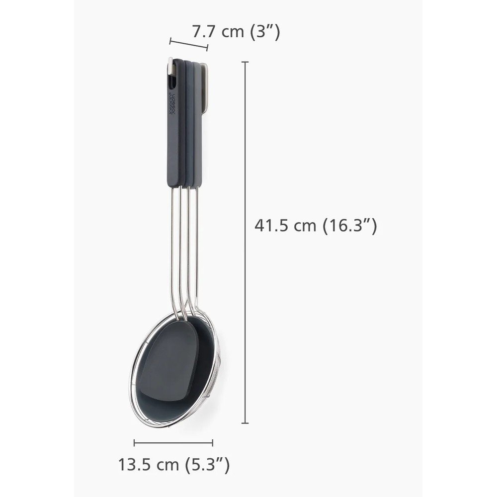 Zestaw przyborów kuchennych ze stali nierdzewnej 3 szt. Fusion Wok Set – Joseph Joseph (zdjęcie 5)