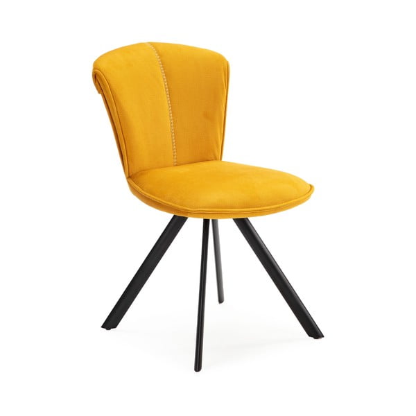 Żółte krzesła zestaw 2 szt. Simbra – Marckeric