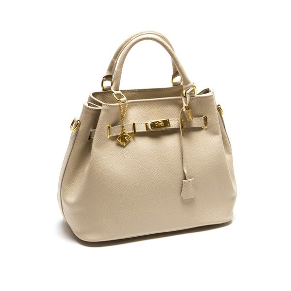 Skórzana torebka Isabella Rhea 183 Beige-image-1