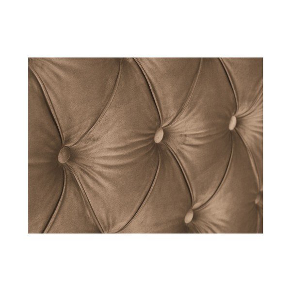 Ciemnobeżowy zagłówek łóżka Mazzini Sofas Cloves, 160x120 cm-image-4