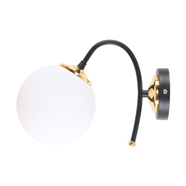 Biało-czarny kinkiet ø 15 cm Yoyo – Squid Lighting