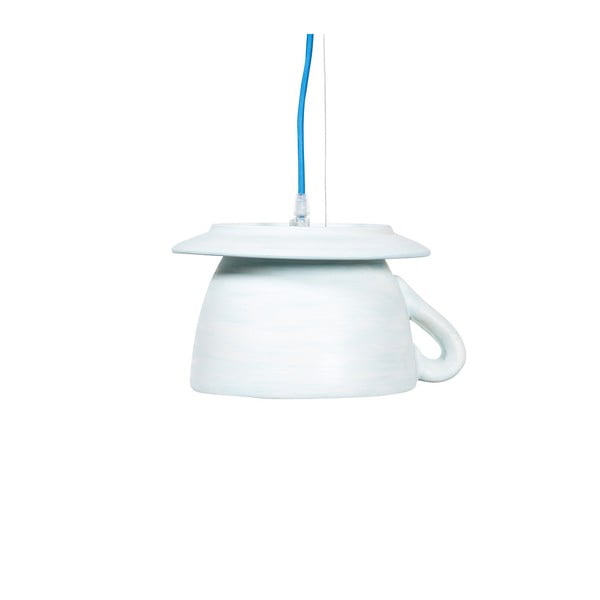 Jasnoniebieska ceramiczna lampa wisząca Creative Lightings Coffee Time