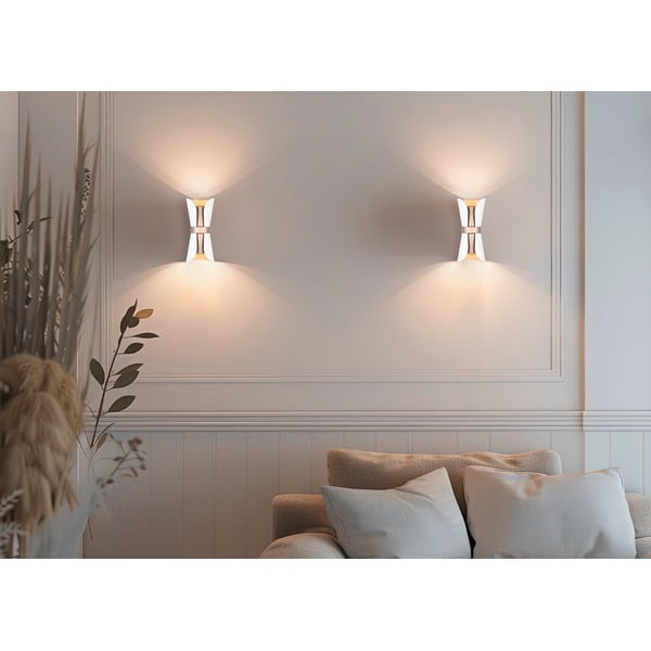 Biało-brązowy kinkiet Coat – Trio-image-1