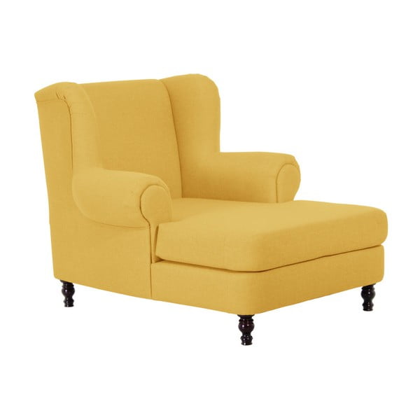 Żółty fotel uszak Max Winzer Mareille Yellow-image-3