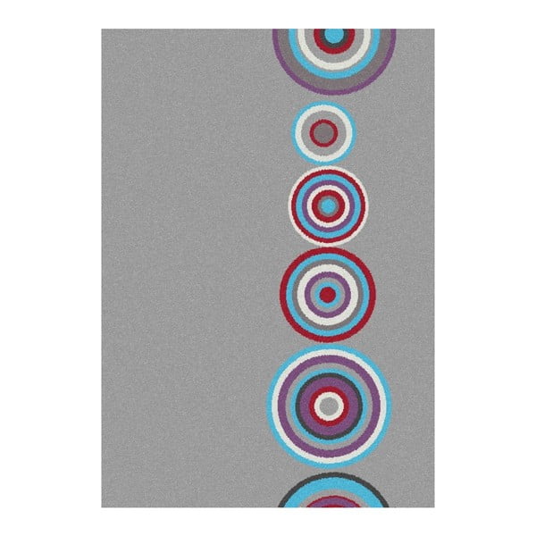 Szary dywan Universal Boras Circles, 67x250 cm