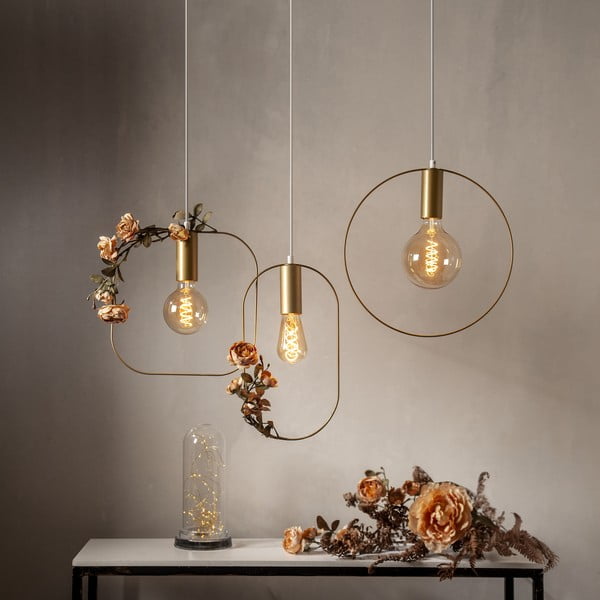 Lampa wisząca w kolorze złota Shape – Star Trading-image-1