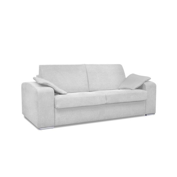 Jasnoszara trzyosobowa sofa rozkładana Cosmopolitan design Cancun-image-2