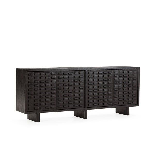 Czarna komoda z litego drewna mango 200x80x40 cm Inaya – MOME-image-3