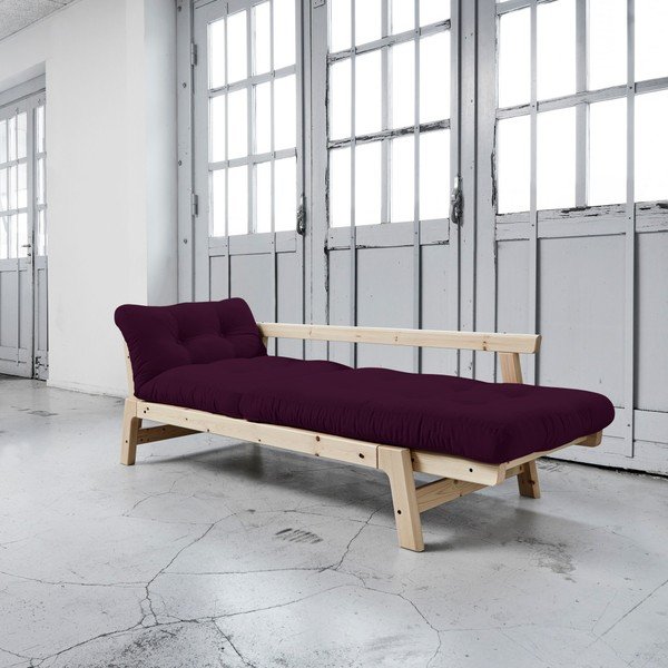 Sofa rozkładana Karup Step Natural/Purple Plum-image-3