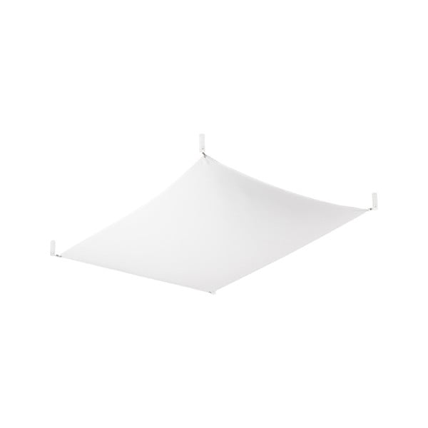 Biała lampa sufitowa z tekstylnym kloszem 80x105 cm Viva – Nice Lamps