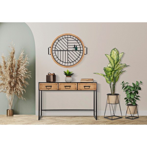 Czarna metalowa półka Cebu – Mauro Ferretti-image-1