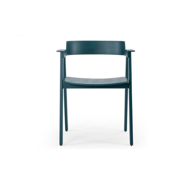 Morskie krzesło z podłokietnikami z litego drewna dębowego Flip – Gazzda-image-2