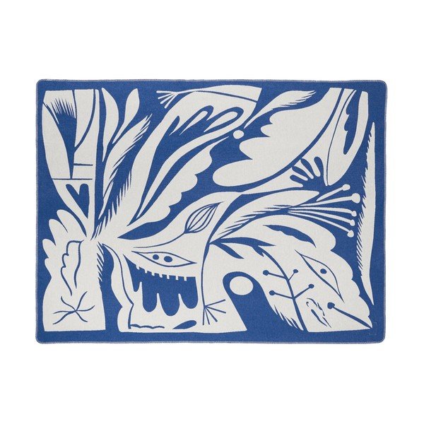 Niebieski koc 165x200 cm Lino – noo.ma