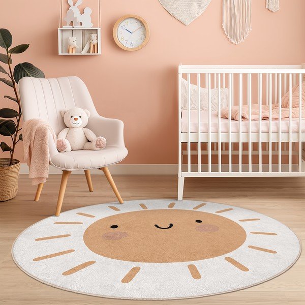 Dywan dziecięcy odpowiedni do prania ø100 cm Sunny World – Mila Home-image-3