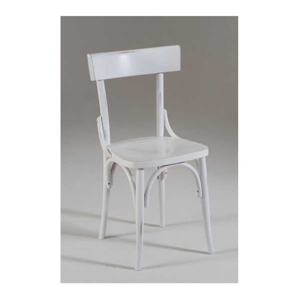 Białe krzesło drewniane Castagnetti Milano Shabby