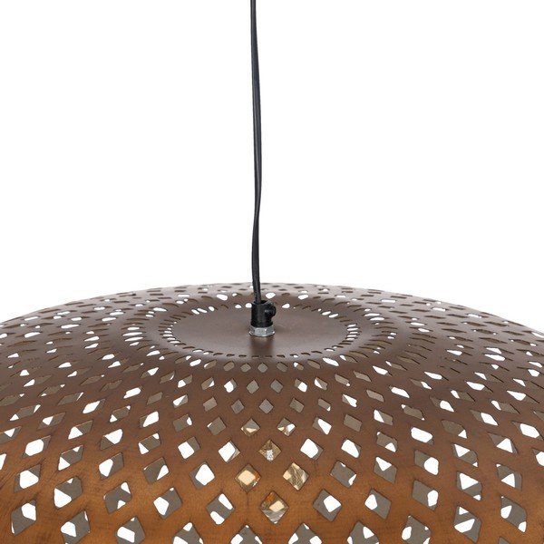 Lampa wisząca w kolorze złota z metalowym kloszem ø 56 cm – Ixia-image-4