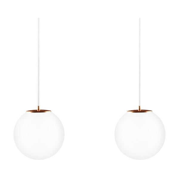 Lampa podwójna Tsuki M Elementary opal matte/copper/white/white-image-2