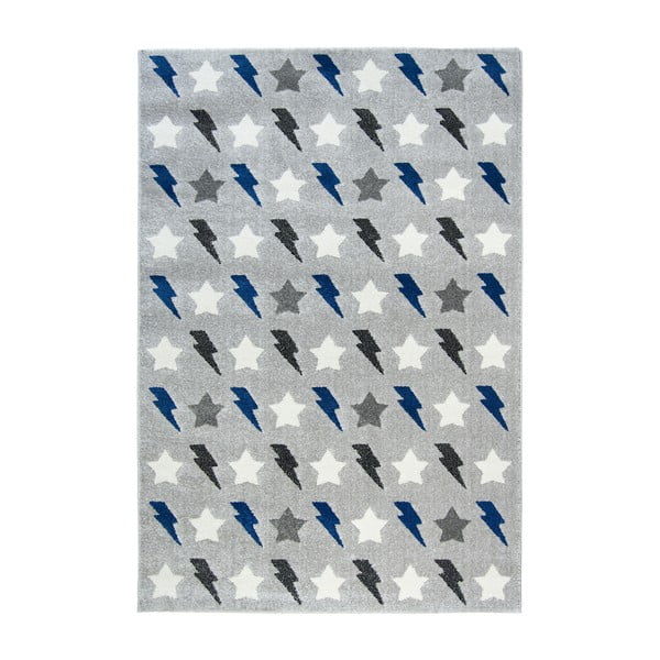Niebieski dywan dziecięcy Nattiot Bolt, 120x170 cm