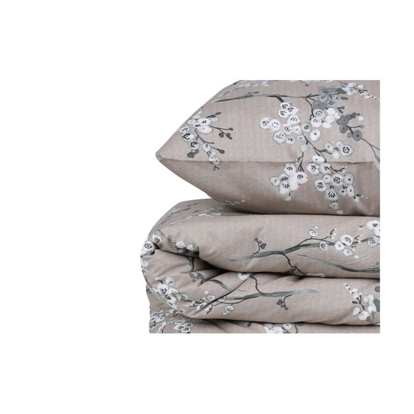 Brązowa pościel dwuosobowa z bawełny renforcé 240x220 cm Chicory – Mijolnir-image-3