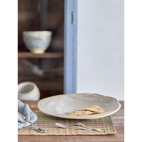 Kamionkowa taca dekoracyjna 20x33 cm Mateo – Bloomingville-image-1