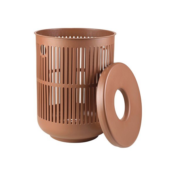 Pomarańczowy plastikowy kosz na pranie 60 l Ume – Zone-image-3