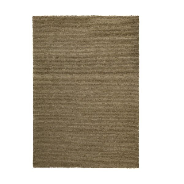 Wełniany dywan tkany ręcznie w kolorze khaki 160x230 cm Harris Boucle – Flair Rugs