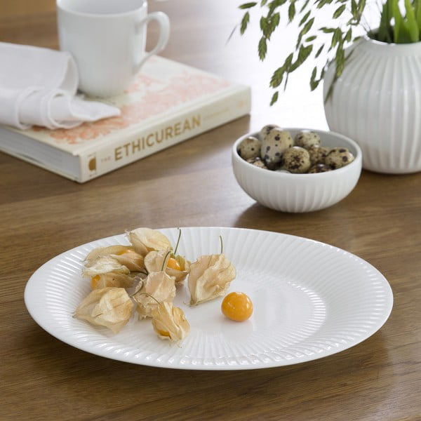 Biały porcelanowy talerz Kähler Design Hammershoi, ⌀ 34 cm-image-1