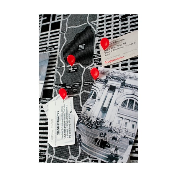 Niebieska ścienna mapa świata Palomar Pin World, 126x68 cm-image-3