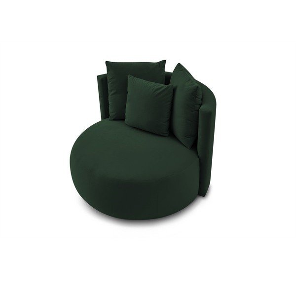 Ciemnozielony aksamitny fotel Cesar – Bobochic Paris-image-4