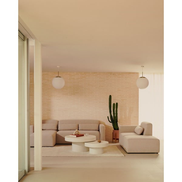 Okrągły betonowy stolik ogrodowy ø 66 cm Aiguablava – Kave Home-image-1