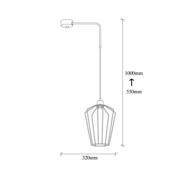 Czarna metalowa lampa wisząca Opviq lights Melina-image-3