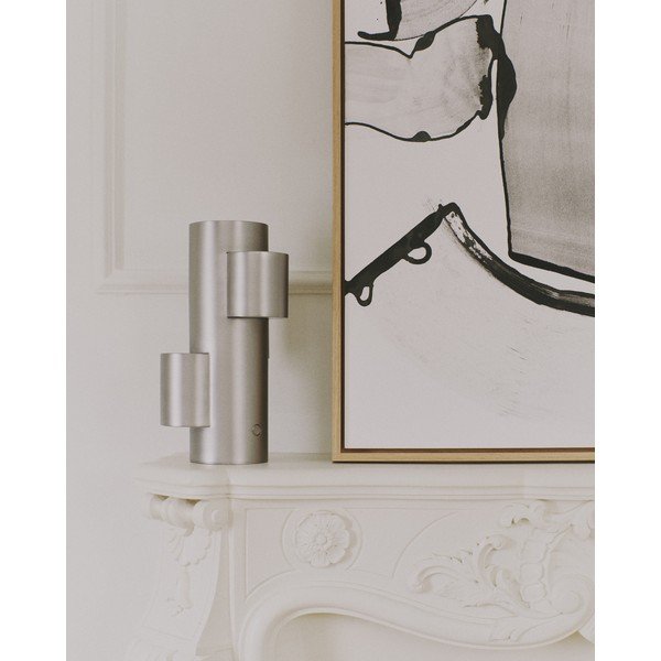 Metalowa lampa stołowa LED ze ściemniaczem w kolorze srebra (wysokość 26,5 cm) Adrina – Kave Home-image-4