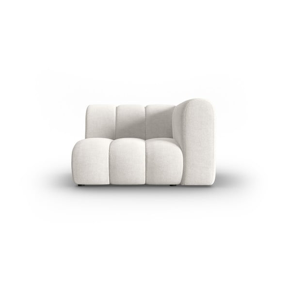 Biały moduł sofy (prawostronny) Lupine – Micadoni Home