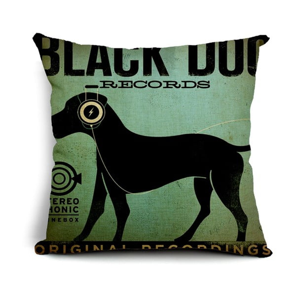 Poszewka na poduszkę Black Dog, 45x45 cm