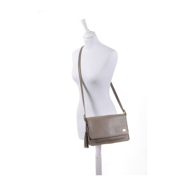 Torebka Medium Flapover Taupe-image-1