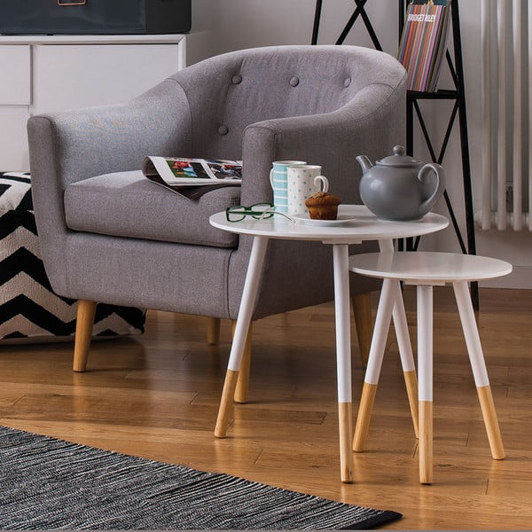 Okrągłe stoliki zestaw 2 szt. ø 48 cm Viborg – Premier Housewares-image-2