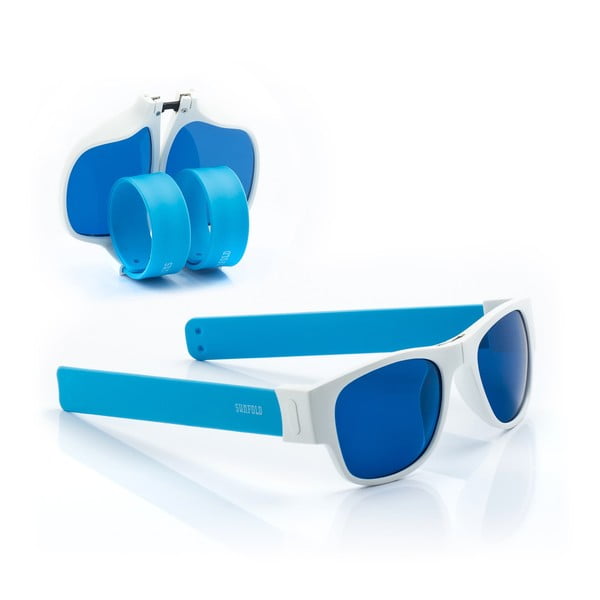 Niebieskie zwijane okulary przeciwsłoneczne InnovaGoods Sunfold AC2