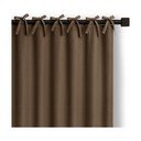 Brązowa zasłona częściowo zaciemniająca (dimout) 140x250 cm Carli Tie – Restilo