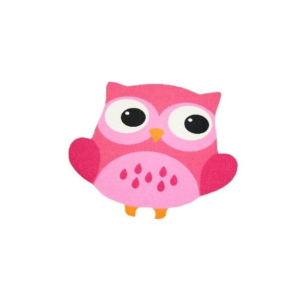 Różowy dywan dziecięcy Zala Living Owl, 66x66 cm