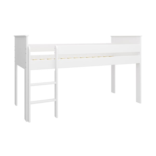 Białe podwyższone łóżko dziecięce 90x200 cm Alba – Tvilum-image-1