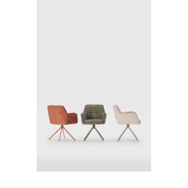 Zielone tapicerowane fotele jadalniane zestaw 2 szt. Keiko – Marckeric-image-1